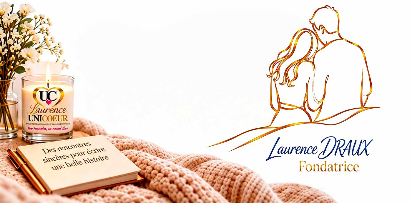 Mon accompagnement - Laurence UNICOEUR : Agence de rencontres sur Cambrai, Valenciennes et les environs. Une interlocutrice unique à vos côtés : Laurence Draux.  Je prends le temps de faire connaissance, de comprendre votre situation et de répondre à vos questions. Lors d’un rendez-vous, nous échangeons en profondeur sur votre parcours, votre personnalité, vos valeurs et votre projet de vie, afin de construire un accompagnement adapté à votre recherche. Je sélectionne et contacte personnellement les profils susceptibles de correspondre à vos attentes. . Lorsque deux personnes souhaitent faire connaissance, une rencontre peut être organisée. Après une présentation, nous échangeons sur votre ressenti. Ces échanges me permettent de mieux vous connaître, d’affiner votre recherche si nécessaire et de rendre les présentations suivantes encore plus pertinentes. Il n’y a ni pression ni rencontres imposées. Vous avancez à votre rythme, dans un cadre bienveillant, avec la liberté de prendre le temps nécessaire pour découvrir l’autre.